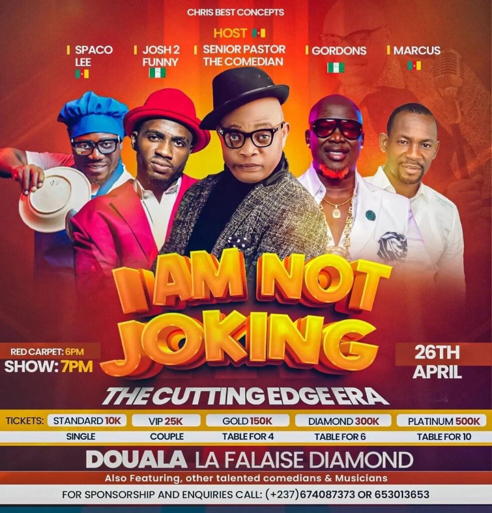 I AM NOT JOKING – COMEDY NIGHT By Senior Pastor Comedian.